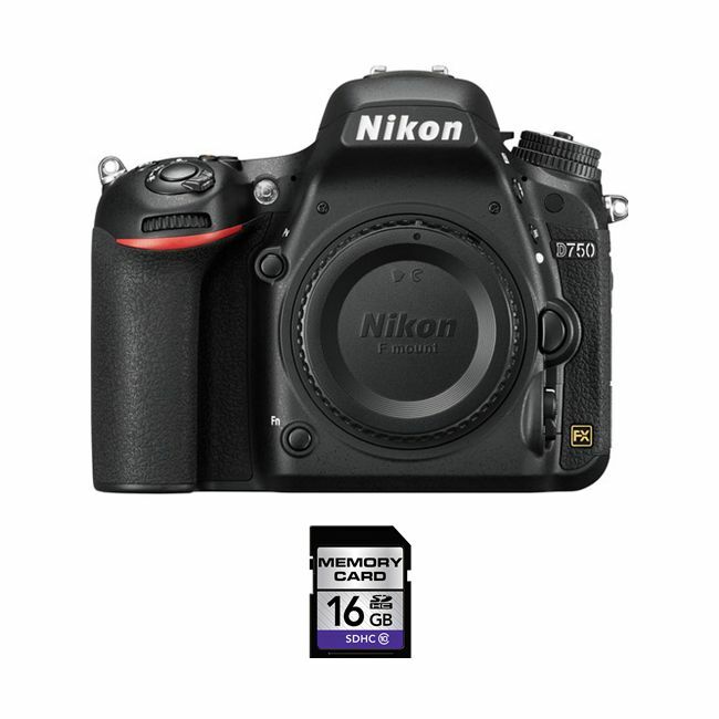 Nikon D750 Digital SLR Camera w/16GB SDHC Memory Card