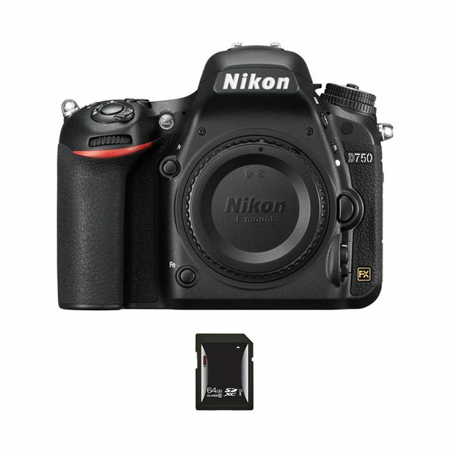 Nikon D750 DSLR Camera w/64GB SDXC Card