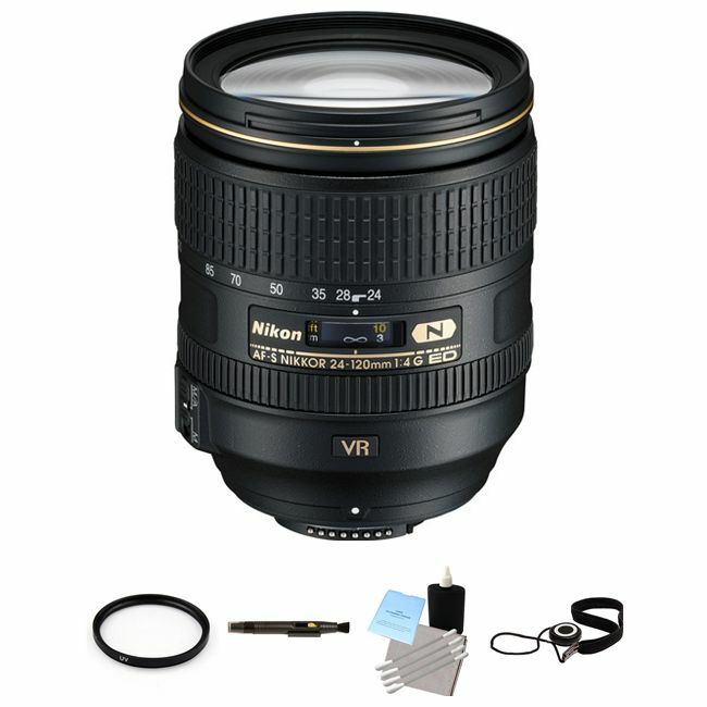 Nikon AF-S NIKKOR 24-120mm f/4G ED VR Zoom Lens Photography Bundle