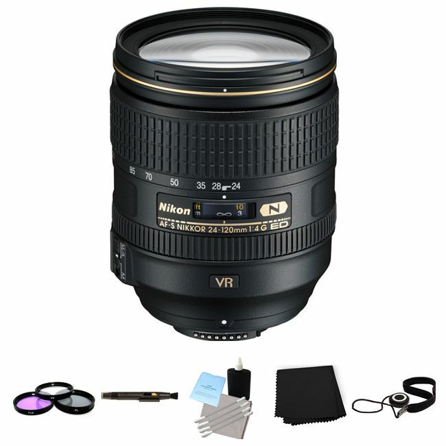 Nikon AF-S NIKKOR 24-120mm f/4G ED VR Zoom Lens Deluxe Bundle