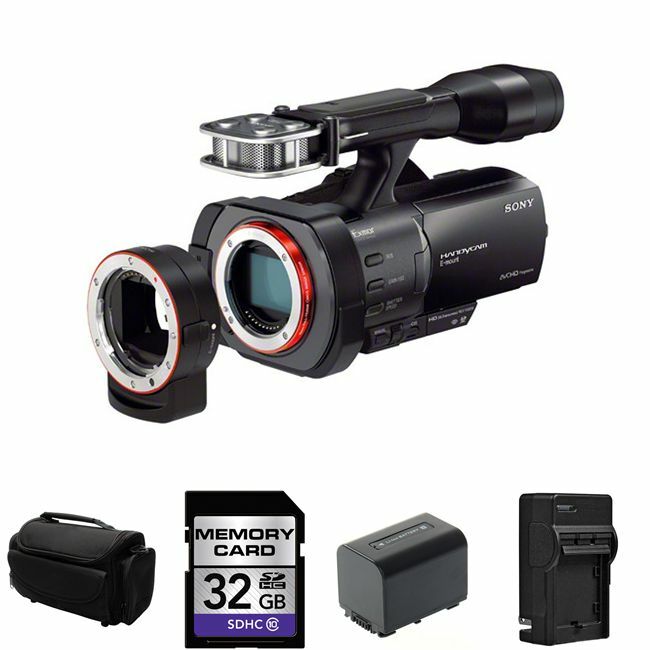 Sony Handycam NEX-VG900 Camcorder + 2 Batteries, Charger, 32GB, Case + More!