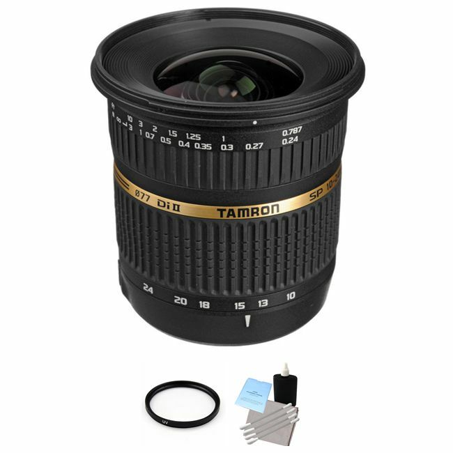 Tamron SP AF 10-24mm f/3.5-4.5 DI II Lens for Sony + UV Filter & Cleaning Kit Bundle