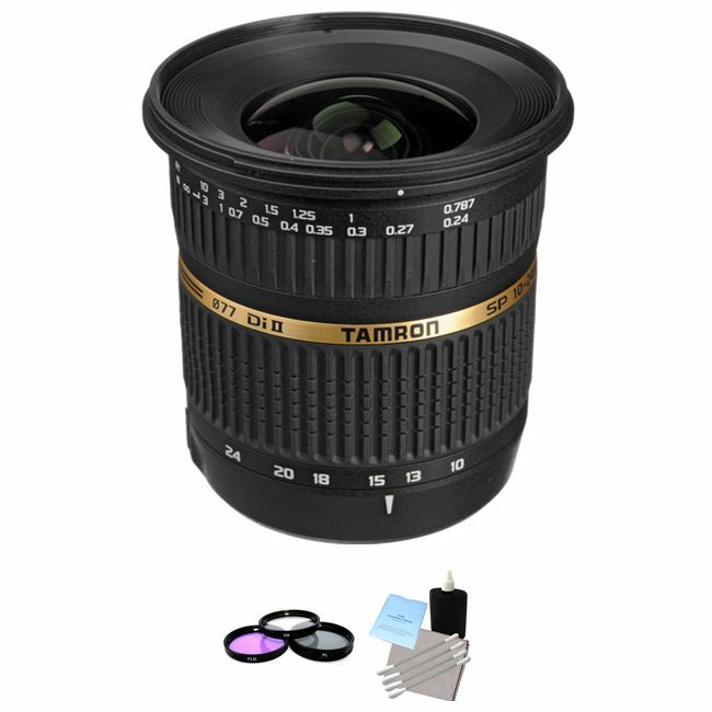 Tamron SP AF 10-24mm f/3.5-4.5 DI II Lens for Sony + UV Kit & Cleaning Kit Bundle