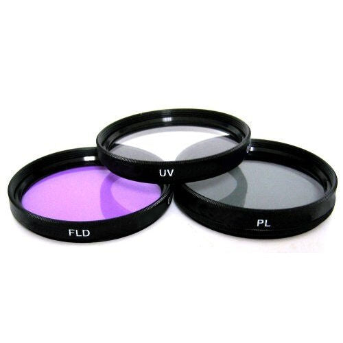 67mm 3 Piece Filter Kit  (UV, Fluorescent, Polarizer)