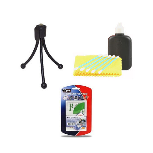LCD Screen Protectors, Lens/LCD Cleaning Kit, Mini Table Top Tripod
