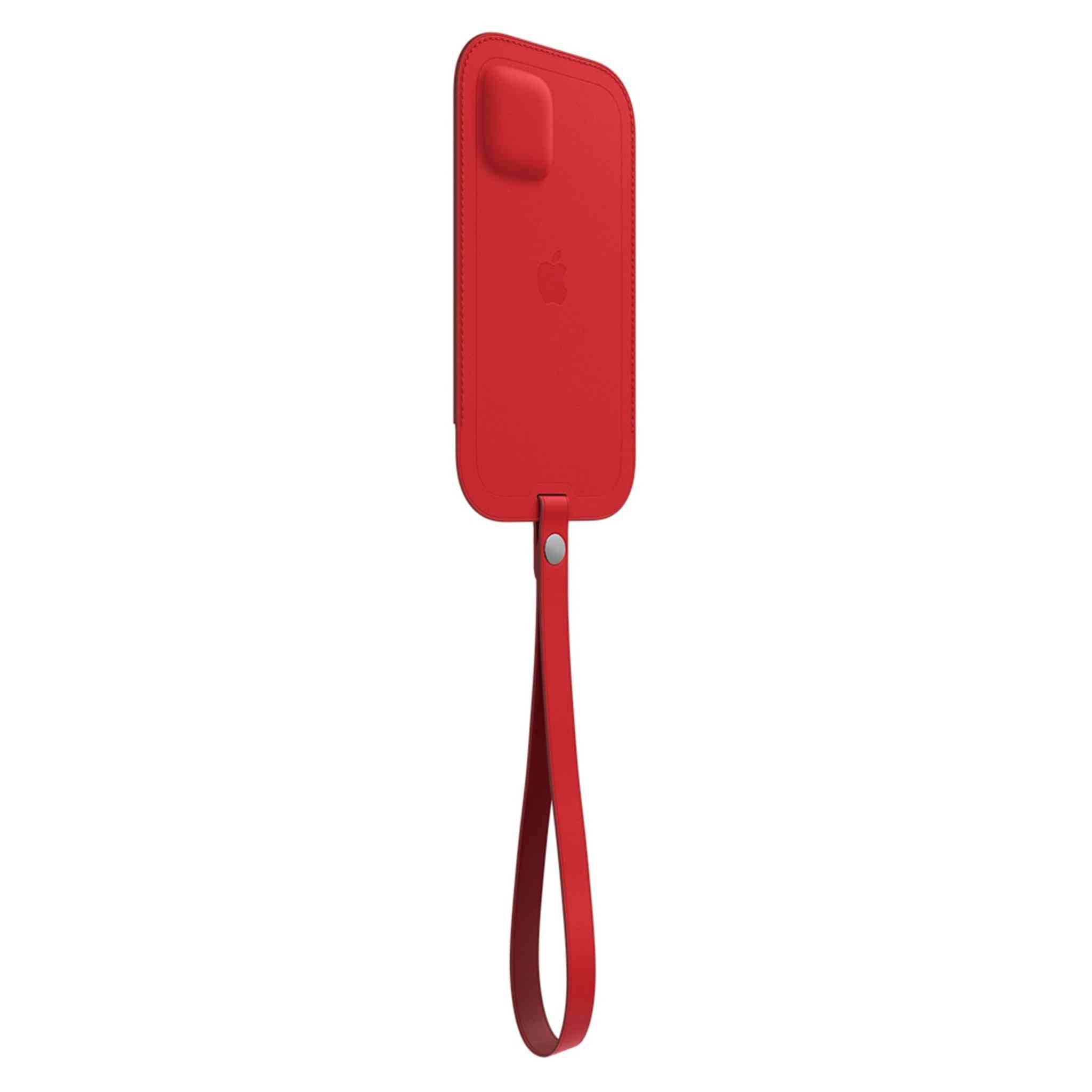 Apple iPhone 12 Mini Leather Sleeve with MagSafe - Product RED Apple
