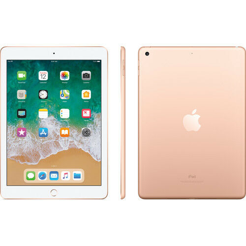 Apple iPad 6th Gen. 32GB, Wi-Fi + Cellular 9.7in - Gold Bundle