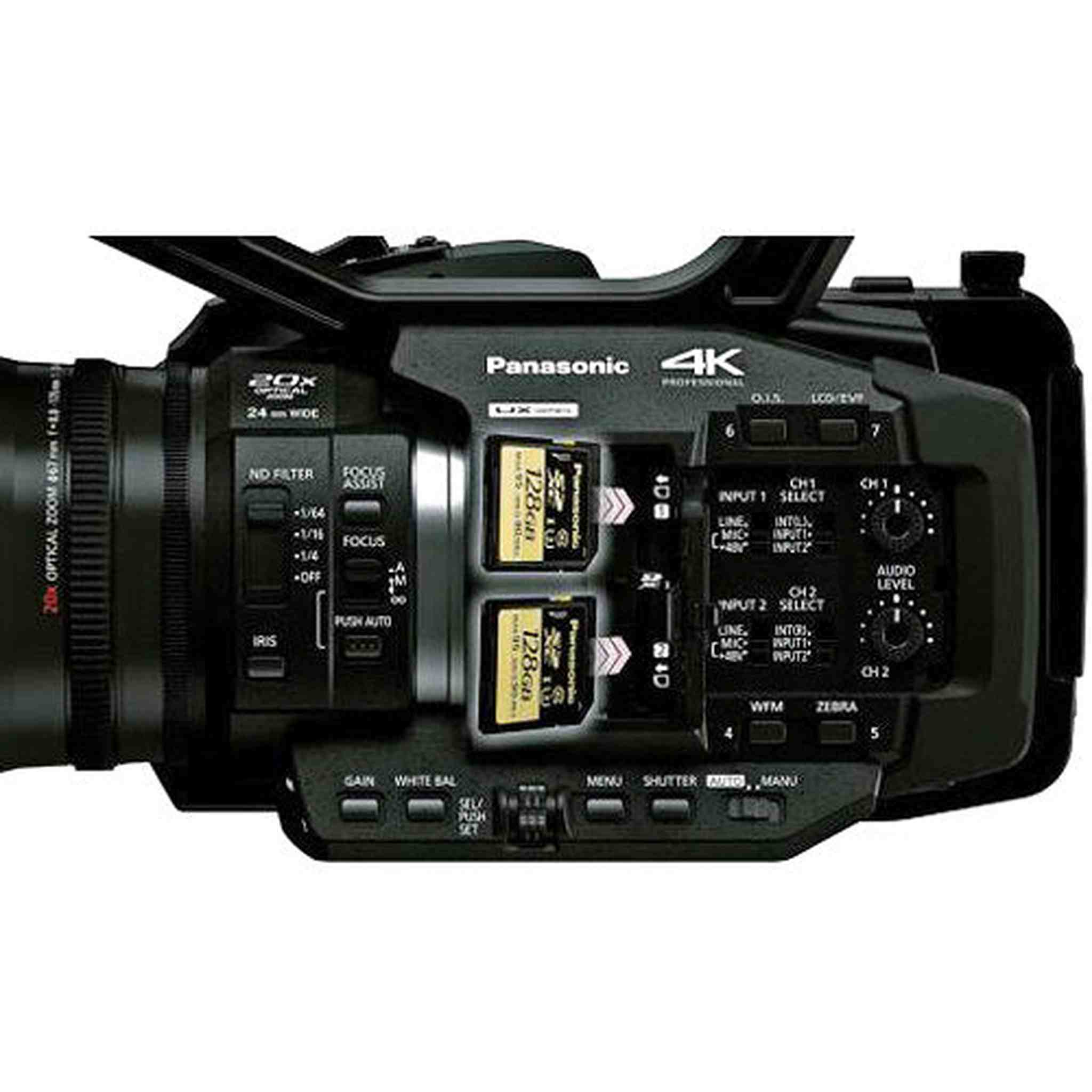 Panasonic AG-UX180 4K Premium Professional Camcorder - International Model Panasonic