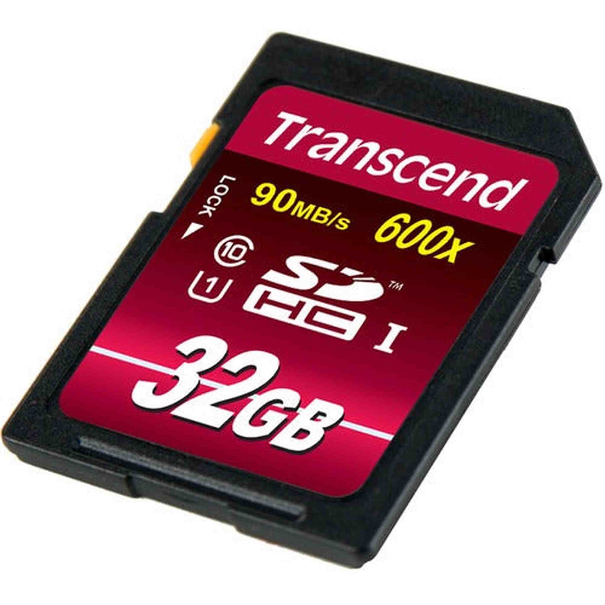 Transcend 32GB SDHC Ultimate 600x Class 10 UHS-I Memory Card TS32GSDHC10U1 - Transcend